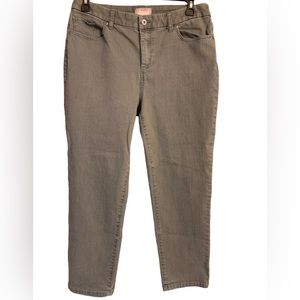 Chico’s Olive Green Khakis Size 2